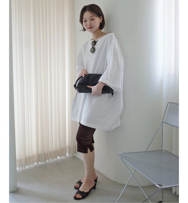 SLOBE IENA「《2枚セット/追加》Plus by ONIT/オニット SLOBE別注 BIG TEE レギンスセット」|Tシャツ・カットソー|