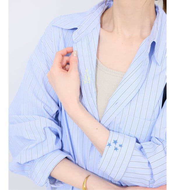 SLOBE IENA「ファインブロードEXロングシャツワンピース」|ワンピース|