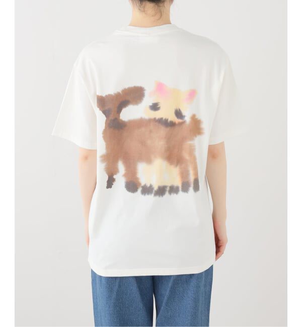 IENA LA BOUCLE「WILD ANIMALS ワイルドアニマルズ Wolf Goats T-Shirt WAXBTB-WG」|Tシャツ・カットソー|
