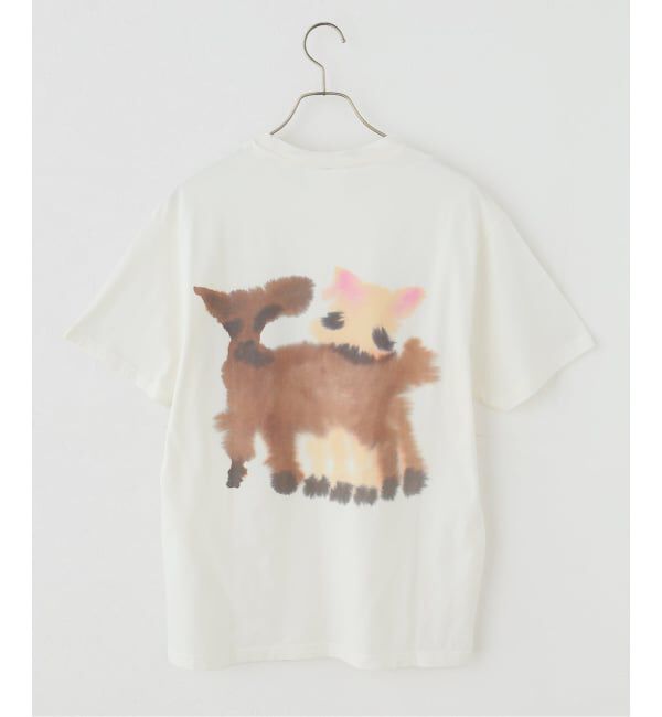 IENA LA BOUCLE「WILD ANIMALS ワイルドアニマルズ Wolf Goats T-Shirt WAXBTB-WG」|Tシャツ・カットソー|