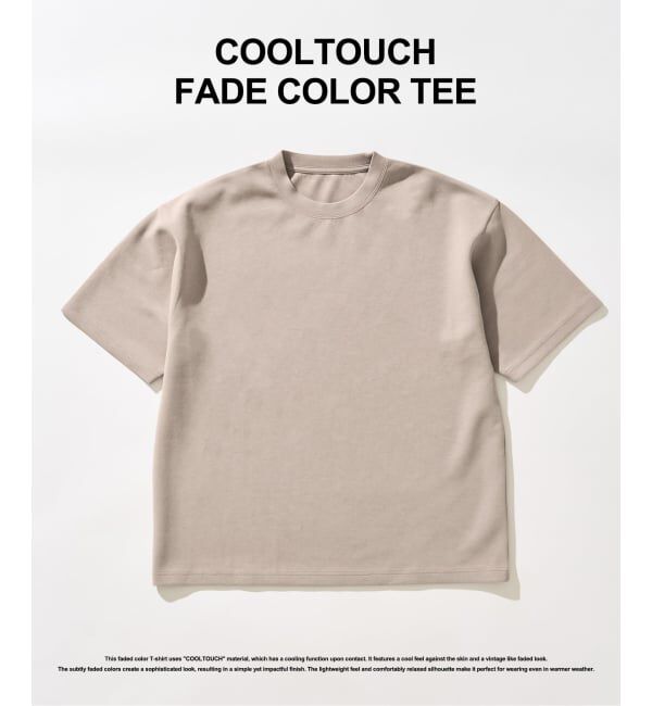417 EDIFICE「COOLTOUCH /クールタッチフェードカラーTシャツ」|Tシャツ・カットソー|グレーB