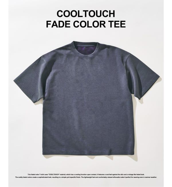 417 EDIFICE「COOLTOUCH /クールタッチフェードカラーTシャツ」|Tシャツ・カットソー|ブルー A