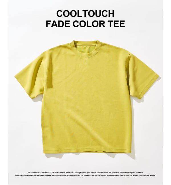 417 EDIFICE「COOLTOUCH /クールタッチフェードカラーTシャツ」|Tシャツ・カットソー|イエロー A