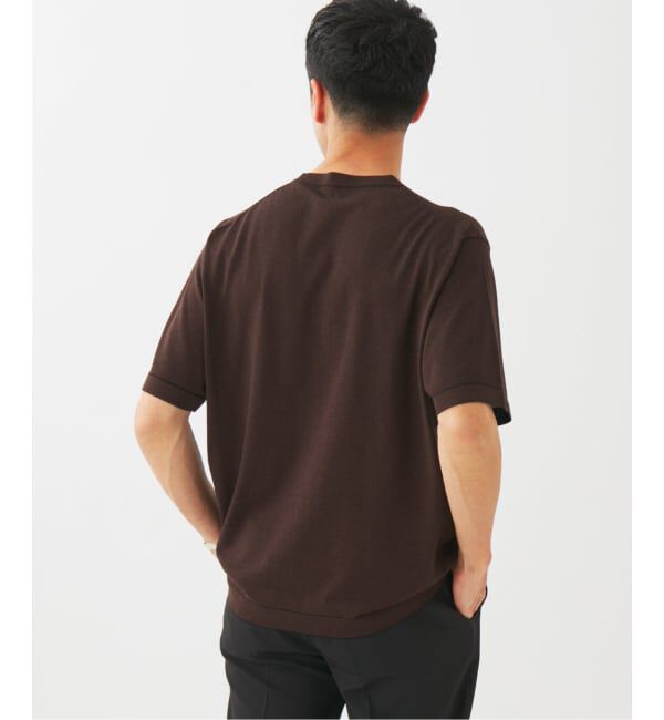 EDIFICE「マイクロ ボーダー ニット Tシャツ」|Tシャツ・カットソー|