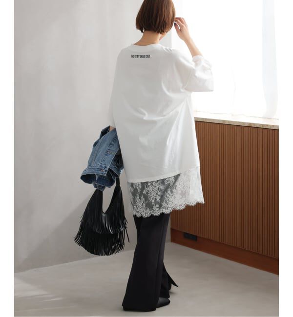 JOURNAL STANDARD relume「《WEB限定追加予約》【ARCHIVE STANCE】 lace switching Tee」|Tシャツ・カットソー|