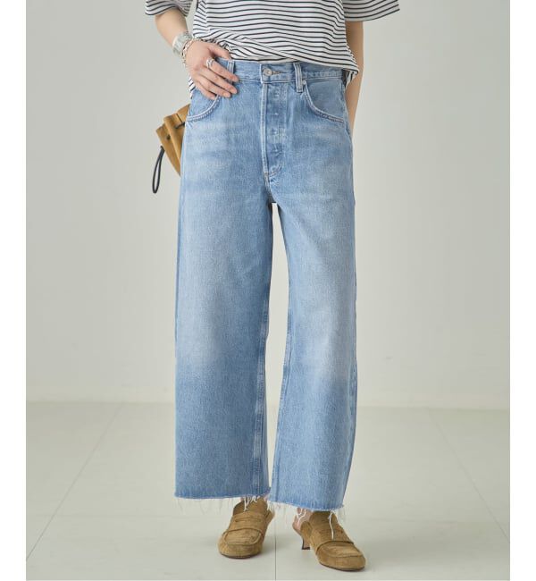 journal standard L'essage「CITIZENS OF HUMANITY AYLA RAW HEM CROP デニムパンツ 2117C-1810」|デニム|