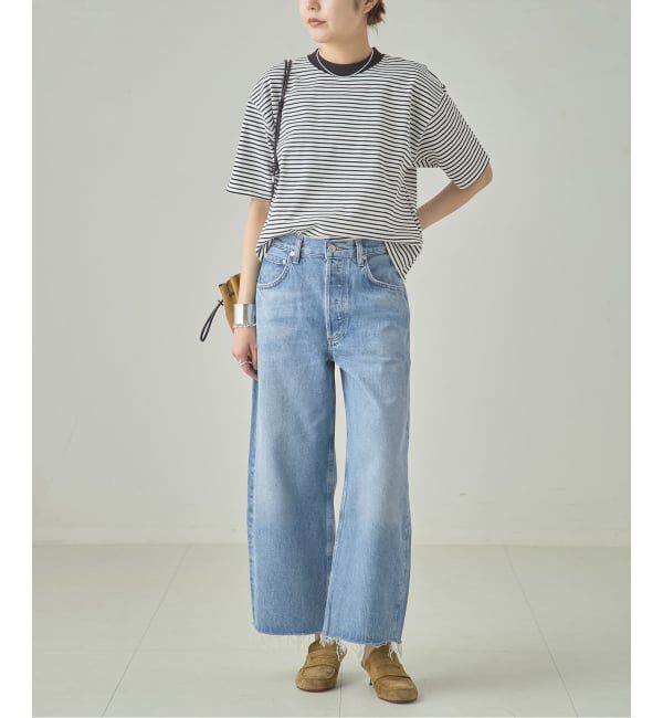 journal standard L'essage「CITIZENS OF HUMANITY AYLA RAW HEM CROP デニムパンツ 2117C-1810」|デニム|