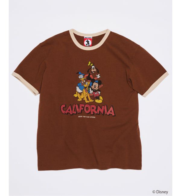 JOURNAL STANDARD「《予約》MICKEY MOUSE / ミッキー マウス 別注 プリント Tシャツ」|Tシャツ・カットソー|ブラウン