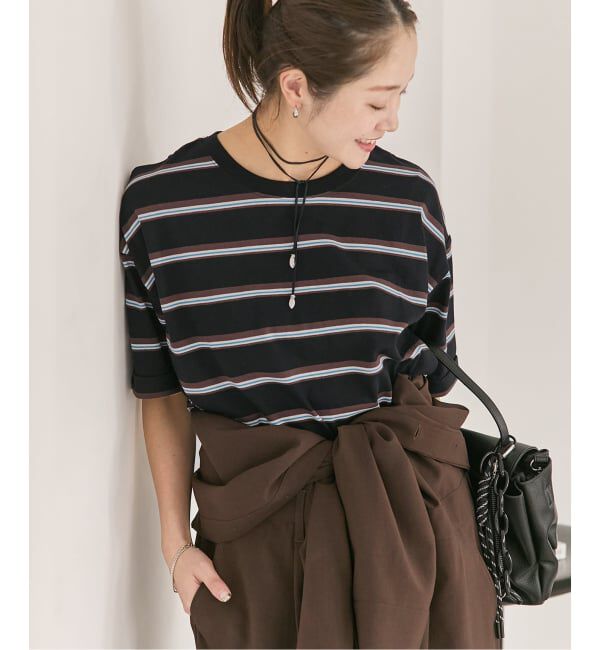 JOURNAL STANDARD「《追加2》汗ジミ防止ボーダービッグT」|Tシャツ・カットソー|