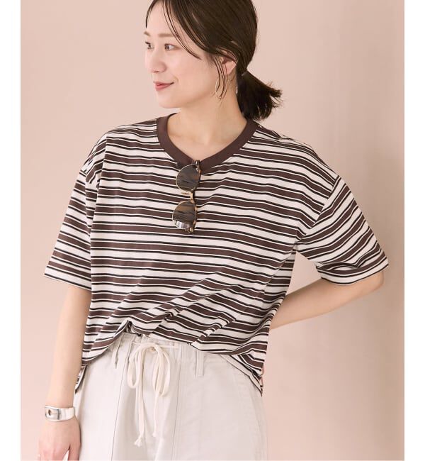JOURNAL STANDARD「《追加2》汗ジミ防止ボーダービッグT」|Tシャツ・カットソー|
