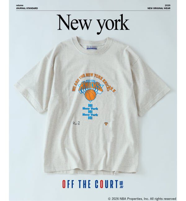 JOURNAL STANDARD relume「《予約》Off The Court by NBA / オフ・ザ・コート バイ NBA 別注 プリントTシャツ」|Tシャツ・カットソー|ナチュラル A