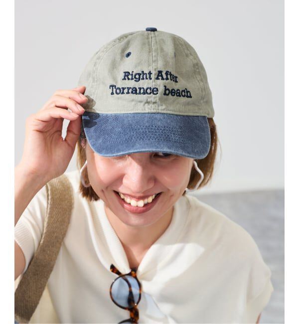 FRAMeWORK「AMERICAN LOCALS SOUVENIR Baseball Cap fr(ベージュ)」|キャップ・キャスケット|