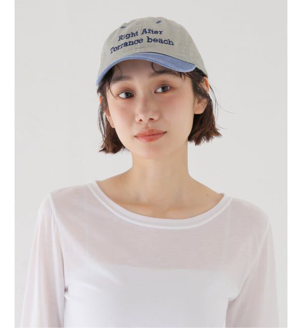 FRAMeWORK「AMERICAN LOCALS SOUVENIR Baseball Cap fr(ベージュ)」|キャップ・キャスケット|