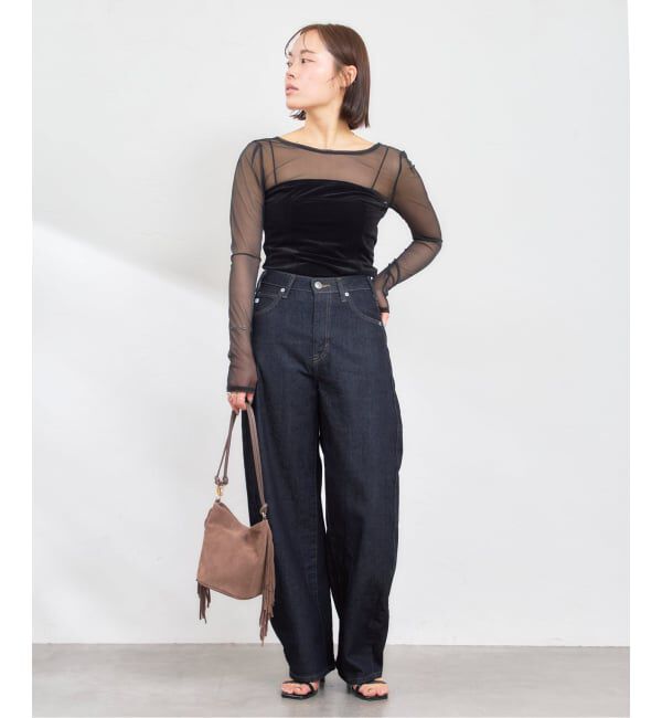 U by SPICK&SPAN「《追加》SOMETHING / サムシング HANA CURVE TAPERED 2」|デニム|