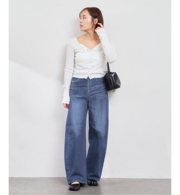 U by SPICK&SPAN「《追加》SOMETHING / サムシング HANA CURVE TAPERED 2」|デニム|