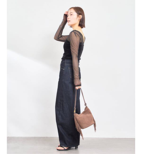 U by SPICK&SPAN「《追加》SOMETHING / サムシング HANA CURVE TAPERED 2」|デニム|