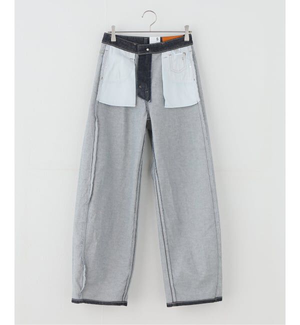 U by SPICK&SPAN「《追加》SOMETHING / サムシング HANA CURVE TAPERED 2」|デニム|