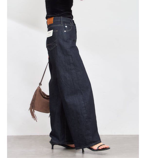 U by SPICK&SPAN「《追加》SOMETHING / サムシング HANA CURVE TAPERED 2」|デニム|