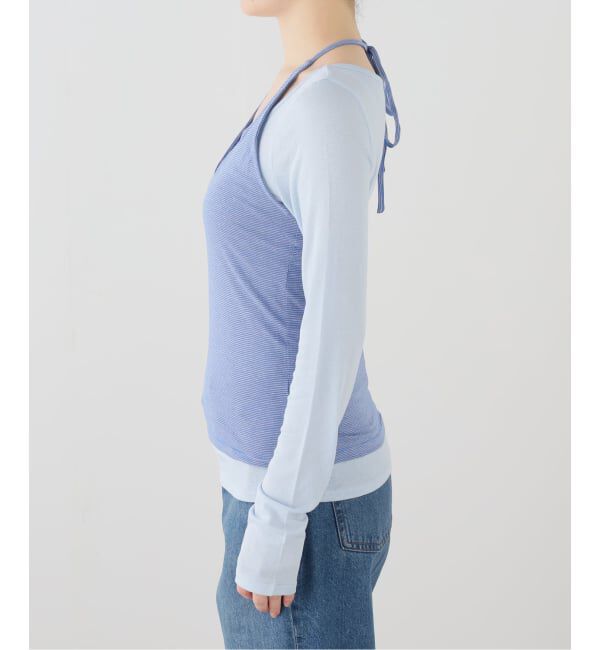 U by SPICK&SPAN「PISCESS/パイシス Layered Halter Long Sleeve Tops」|Tシャツ・カットソー|
