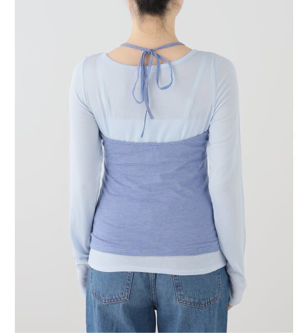 U by SPICK&SPAN「PISCESS/パイシス Layered Halter Long Sleeve Tops」|Tシャツ・カットソー|