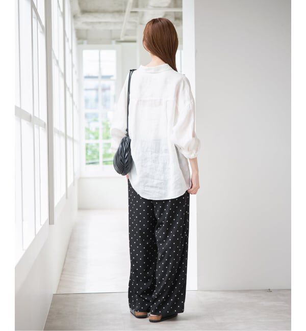 U by SPICK&SPAN「《予約》ルーズストレートイージーパンツ」|スラックス|