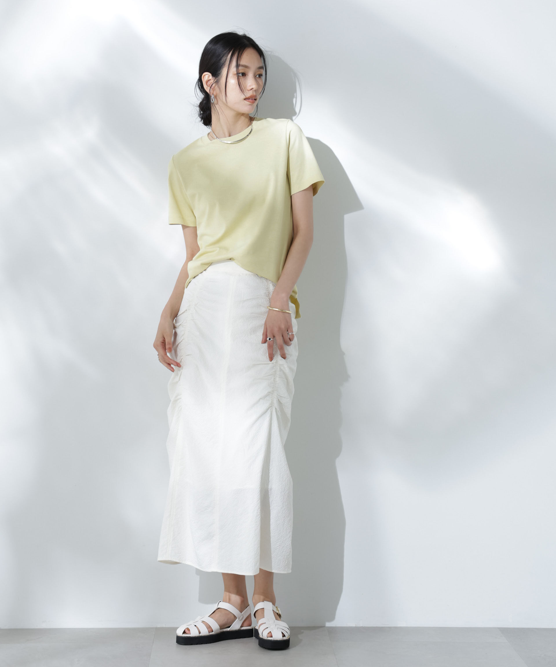 nano･universe「Anti Soaked(R) 汗染み防止カラフルクルーTシャツ」|Tシャツ・カットソー|