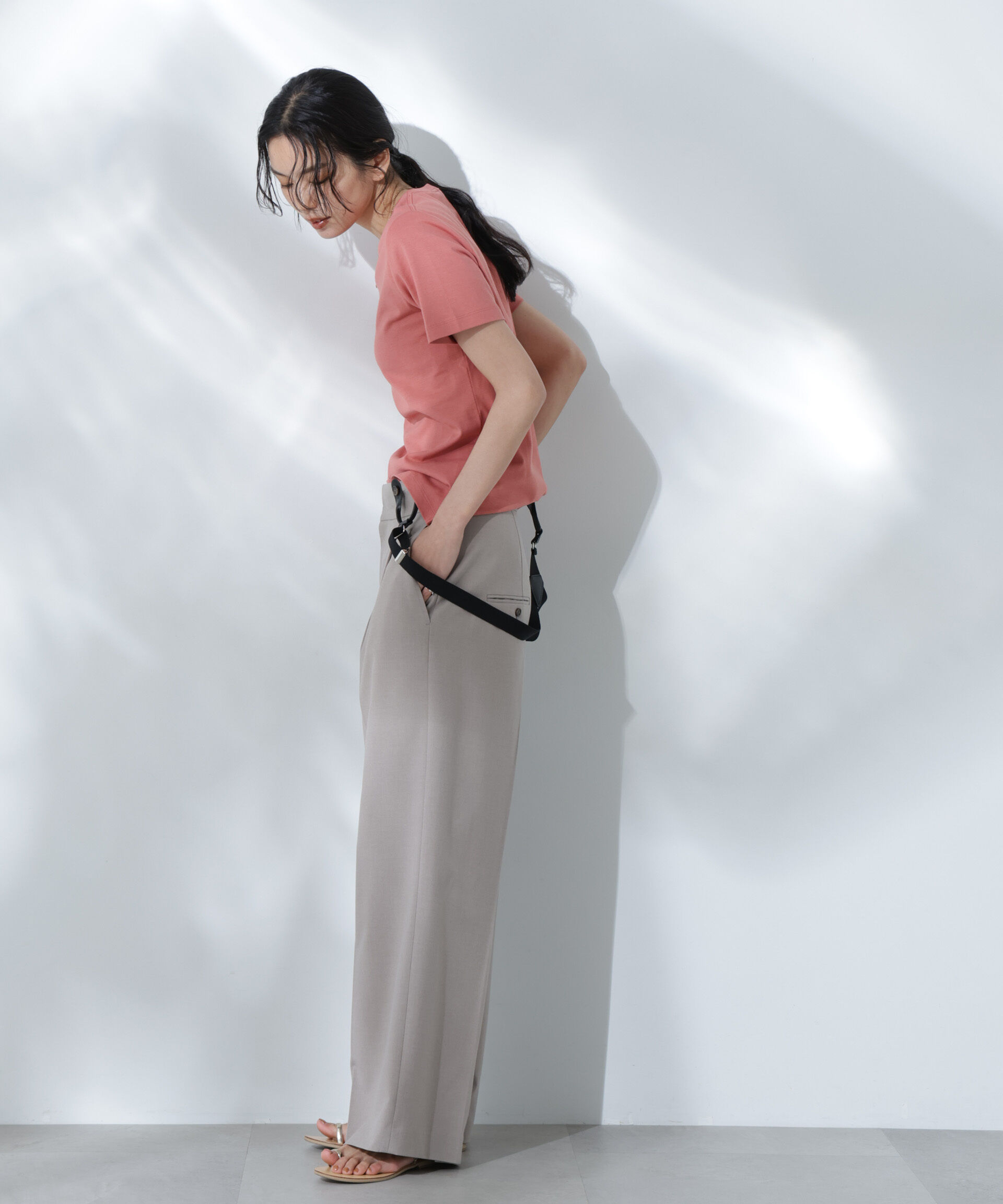 nano･universe「Anti Soaked(R) 汗染み防止カラフルクルーTシャツ」|Tシャツ・カットソー|