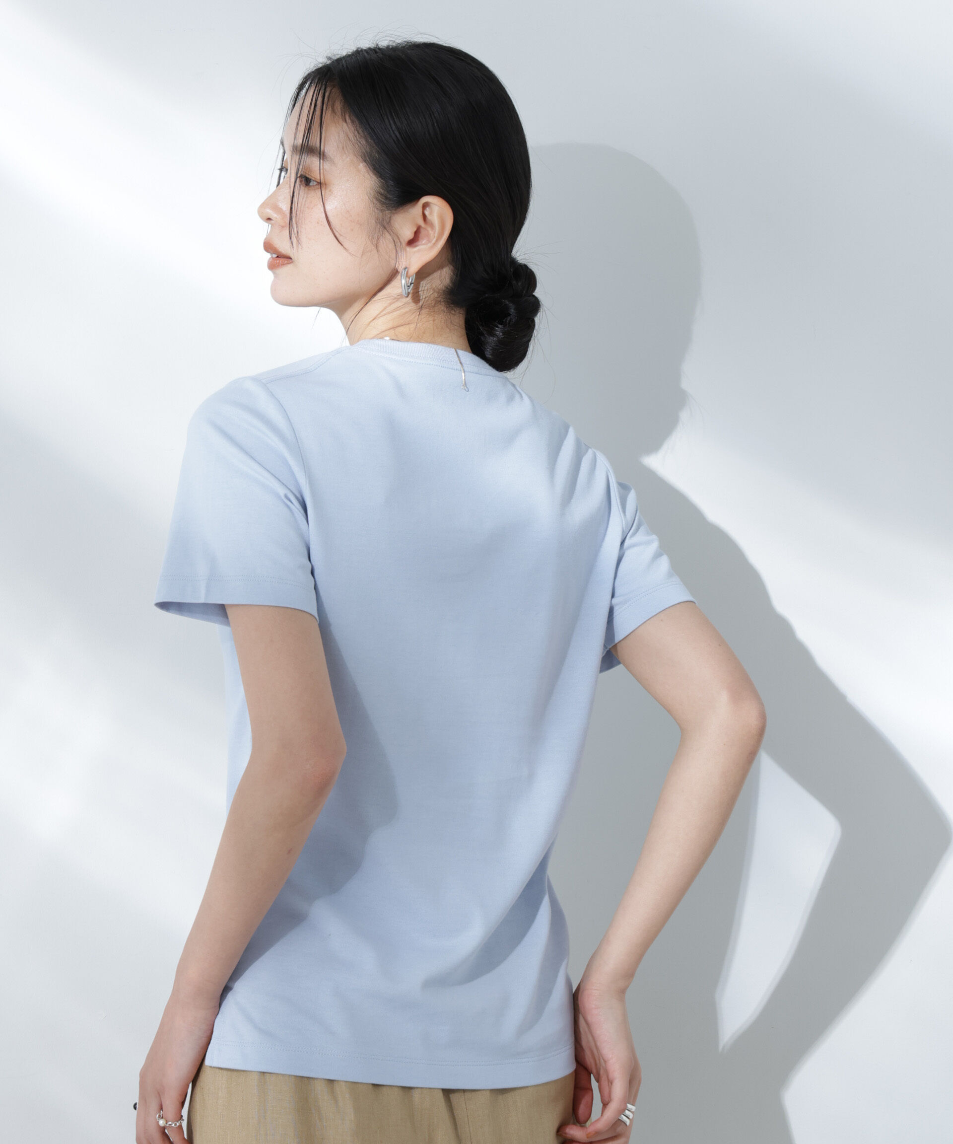 nano･universe「Anti Soaked(R) 汗染み防止カラフルクルーTシャツ」|Tシャツ・カットソー|