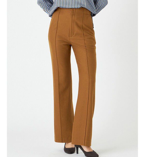 BEIGE,「MAZARINE / スリムフレアパンツ」|その他|L.Brown