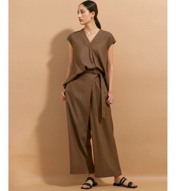 BEIGE,「【L-size】CAROLE / ペプラムブラウス」|シャツ・ブラウス|