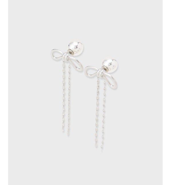 GRACE CONTINENTAL「リボンチェーンピアス」|ピアス|
