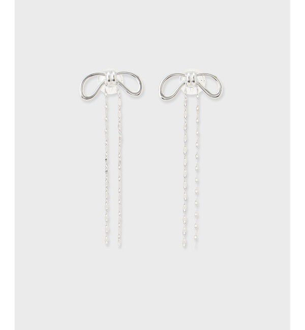 GRACE CONTINENTAL「リボンチェーンピアス」|ピアス|