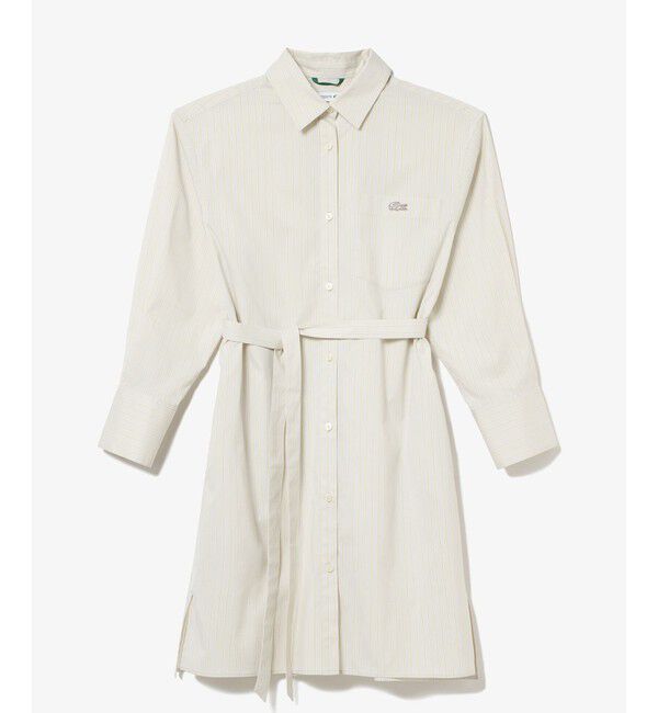 LACOSTE「マルチストライプシャツドレス / シャツワンピース」|ワンピース|
