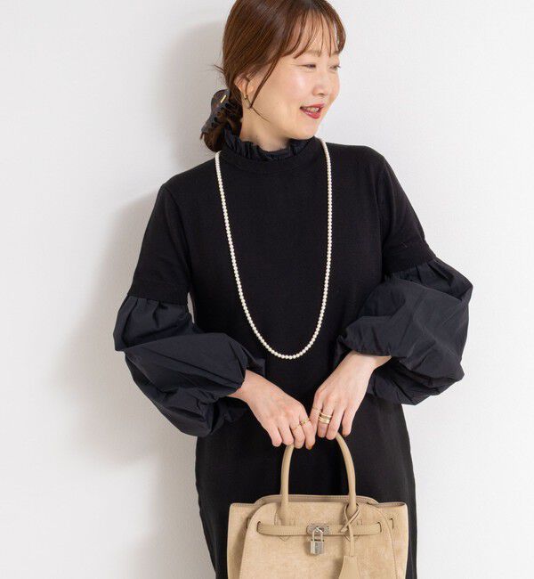 NOLLEY'S sophi「【MARILYN MOON/マリリーンムーン】14gwool 2way sleeve one-piece」|ワンピース|
