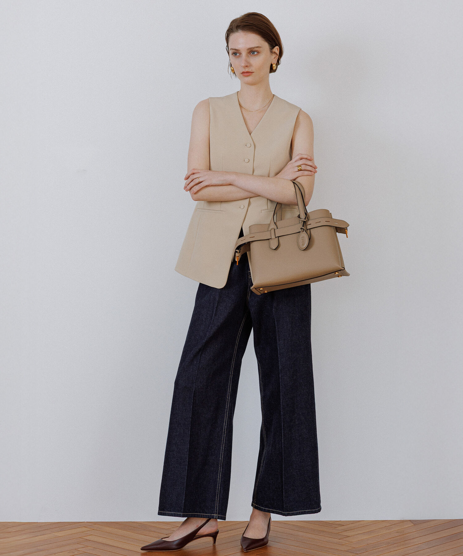 ROPE「【E'POR】A BAG Medium/通勤・26SS新型」|ハンドバッグ|