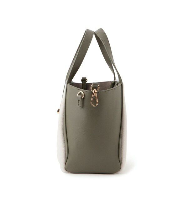ROPE PICNIC PASSAGE「me fit BAG ホースヘア調コンビスクエアフォルムバッグ/2WAY」|トートバッグ|