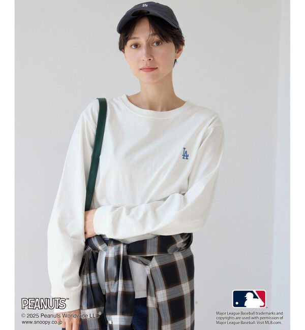 Rope&rsquo;Picnic「【PEANUTS&times;MLB COLLECTION by ROPE' PICNIC】ロングスリーブTee」|Tシャツ・カットソー|