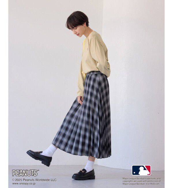 Rope&rsquo;Picnic「【PEANUTS&times;MLB COLLECTION by ROPE' PICNIC】ロングスリーブTee」|Tシャツ・カットソー|