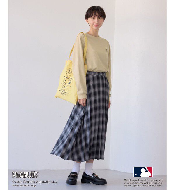Rope&rsquo;Picnic「【PEANUTS&times;MLB COLLECTION by ROPE' PICNIC】ロングスリーブTee」|Tシャツ・カットソー|