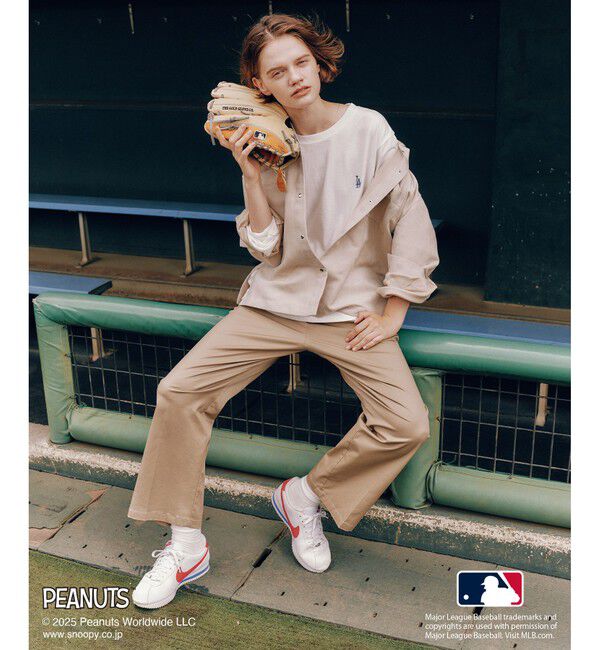 Rope&rsquo;Picnic「【PEANUTS&times;MLB COLLECTION by ROPE' PICNIC】ロングスリーブTee」|Tシャツ・カットソー|