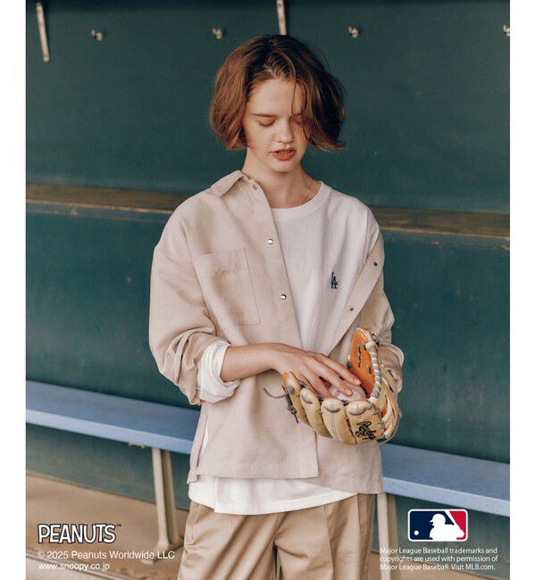 Rope&rsquo;Picnic「【PEANUTS&times;MLB COLLECTION by ROPE' PICNIC】ロングスリーブTee」|Tシャツ・カットソー|