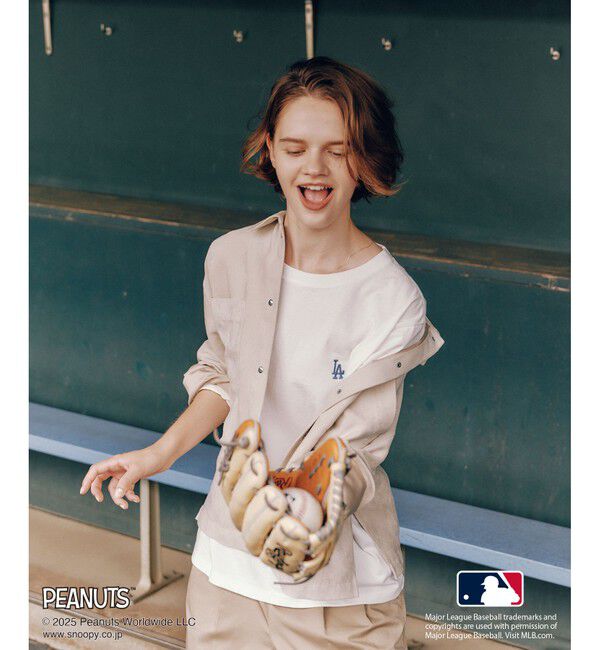 Rope&rsquo;Picnic「【PEANUTS&times;MLB COLLECTION by ROPE' PICNIC】ロングスリーブTee」|Tシャツ・カットソー|