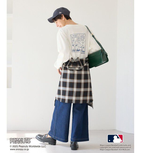 Rope&rsquo;Picnic「【PEANUTS&times;MLB COLLECTION by ROPE' PICNIC】ロングスリーブTee」|Tシャツ・カットソー|