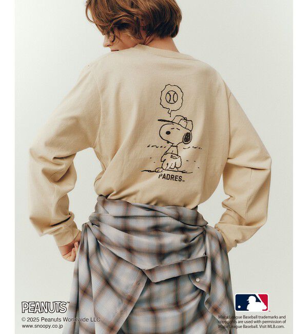 Rope&rsquo;Picnic「【PEANUTS&times;MLB COLLECTION by ROPE' PICNIC】ロングスリーブTee」|Tシャツ・カットソー|