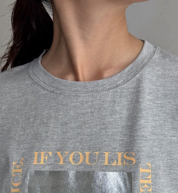  「【WEB限定】シルバープリントTEE」|Tシャツ・カットソー|
