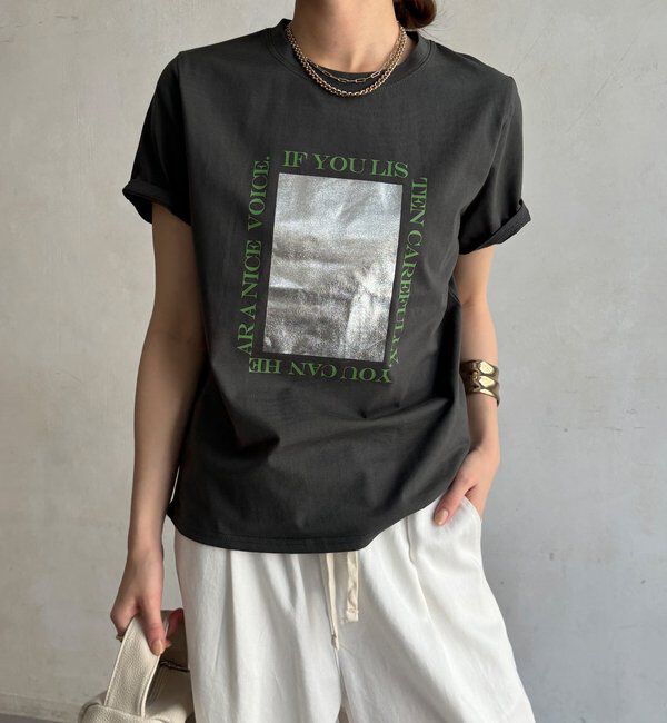  「【WEB限定】シルバープリントTEE」|Tシャツ・カットソー|