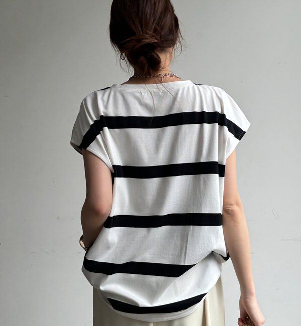  「【WEB限定】ボーダーフレンチTEE」|Tシャツ・カットソー|