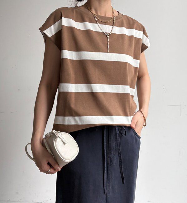  「【WEB限定】ボーダーフレンチTEE」|Tシャツ・カットソー|