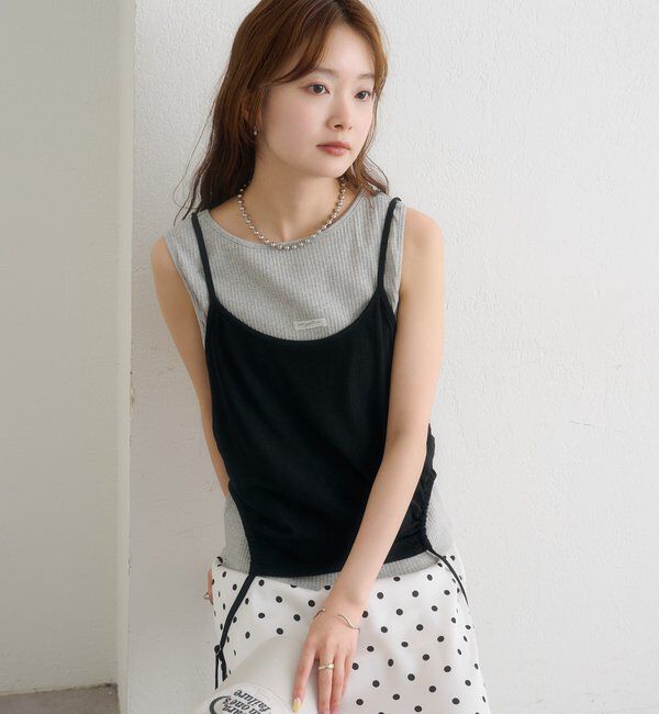  「シアーレイヤードキャミSET」|Tシャツ・カットソー|