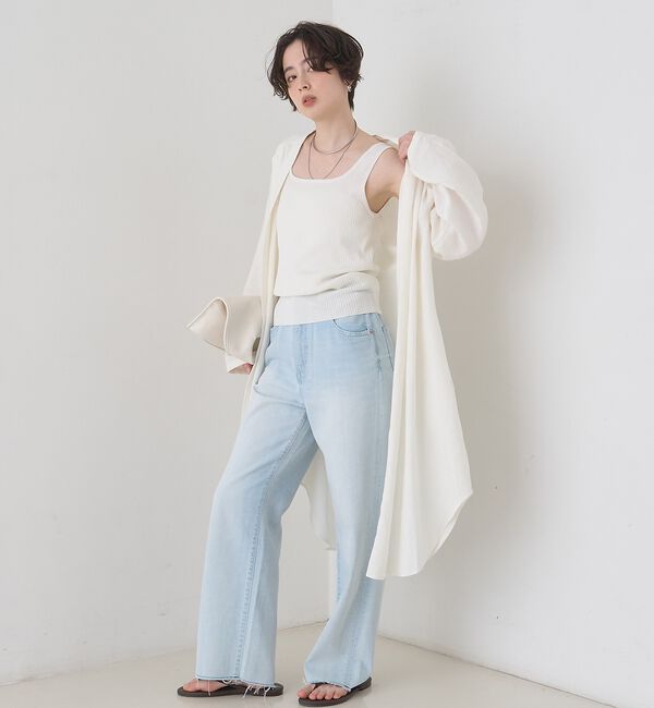 Rouge vif「【セットアップ対応】リネンロングトッパー/シャツ/カーディガン/羽織【予約】」|シャツ・ブラウス|